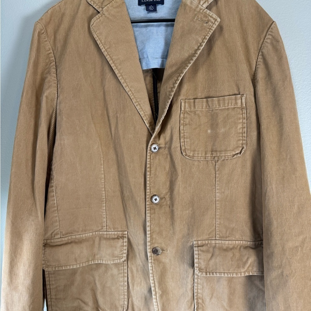 Land’s end Tan Corduroy Blazer